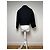 Abrigo trench de lana negra Balenciaga Negro - vista 4