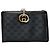 Portafoglio in pelle nera Gucci Marmont Nero