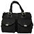 Borsa a mano in cotone nero Chloé Aurore