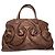 Autre Marque Borsa in pelle marrone non firmata