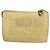 Billetera de cuero beige Salvatore Ferragamo