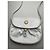 Céline Borsa a mano in pelle verniciata bianca Celine Triomphe Bianco - vista 4
