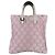 Borsa a mano in cotone rosa Loewe Cubi