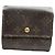 Billetera de cuero marrón Koala de Louis Vuitton Castaño