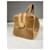 Céline Borsa in pelle marrone Celine Tabou - vista 2