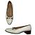 Céline Celine Triomphe White Leather Flat