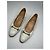 Céline Celine Triomphe White Leather Flat - view 4
