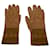 Dior braune Lederhandschuh  - Ansicht 1