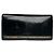 Cartera de cuero patentado negro de Burberry