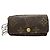 Borsa in pelle marrone Louis Vuitton Lockme