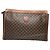 Céline Clutch in pelle marrone Celine Triomphe