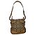 Borsa a mano in pelle marrone Sufflette Signature di Coach