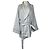 Céline Abrigo trench de seda turquesa Celine