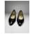 Talons en cuir verni noir Yves Saint Laurent  - vue 4