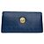 Borsa in pelle blu Gianni Versace