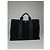 Borsa a mano in cotone nero Hermès - vista 3