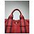Borsa a mano in cotone rosso Hermès - vista 3