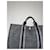 Borsa a mano in cotone nero Hermès - vista 3