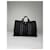 Borsa a mano in cotone nero Hermès - vista 5
