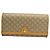 Céline Cartera de cuero beige Celine Triomphe