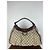 Borsa a spalla Gucci Abbey Monogramma GG in pelle viola scuro - vista 2