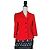 Autre Marque Rote Jacke mit schwarzem Rand