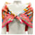 Hermès Hermes Coral / Pink Multi Prieres au Vent Print Square Silk Twill Scarf  ref.2034887