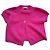 Autre Marque Guizio Fuzzy Mikro-Cardigan Fuchsia Angora Größe S Fuschia