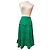 Gonna Kenzo in seta nera e verde Nero