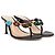 Mules Shanti Thong Gianvito Rossi Pelliccia Nera 38 Nero - vista 2