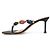 Mules Shanti Thong Gianvito Rossi Pelliccia Nera 38 Nero - vista 3