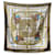 Hermès Hermes Vintage Silk Scarf Versailles Le Pavè Du Roy 1954 Hugo Grygkar Brown  ref.2035400