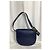Borsa a spalla con patta Tory Burch in pelle blu navy - vista 12