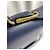 Borsa a spalla con patta Tory Burch in pelle blu navy - vista 16