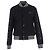 Off White Chaqueta Varsity Off-White Diagonal 3D Lin Skinny en Lana Negra