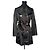 Gabardina de satén negra Dolce & Gabbana Negro