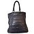 Borsa tote Moncler in pelle e suede grigia Grigio antracite - vista 2