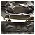 Borsa tote Moncler in pelle e suede grigia Grigio antracite - vista 6