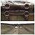 Borsa tote Moncler in pelle e suede grigia Grigio antracite - vista 7