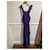 Vestidos YVES SAINT LAURENT T.International M Seda Púrpura  - vista 1