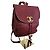 Mochila Chanel de piel burdeos