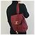 Mochila Chanel de piel burdeos - vista 10