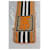 Foulard choker in seta Burberry multicolore  - vista 2