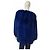 Autre Marque Veste manteau sans col en fourrure bleu électrique Sam Rone Paris taille M - vue 2