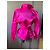Chaqueta Thierry Mugler de seda rosa con cinturón Talla 36 - vista 5