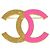 Spilla in metallo bicolore Coco Mark di Chanel Rosa D'oro - vista 2