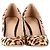 Zapatos Chloé Leopard con borde de concha en pelo de pony marrón - vista 2