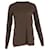 Haider Ackermann Rundhals-Pullover aus brauner Wolle Rot