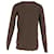 Haider Ackermann Rundhals-Pullover aus brauner Wolle Rot - Ansicht 3
