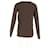 Haider Ackermann Rundhals-Pullover aus brauner Wolle Rot - Ansicht 6